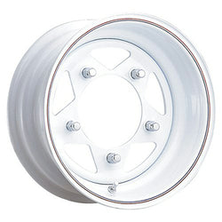 15x6 Pacer 81W  VW White Baja 5 Spoke 5X205 -06