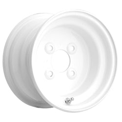 8x3.75 Carlisle Standard White Wheel 4X4.00