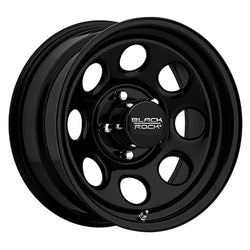 16x7 Black Rock 997B Soft 8 6X5.50 +00